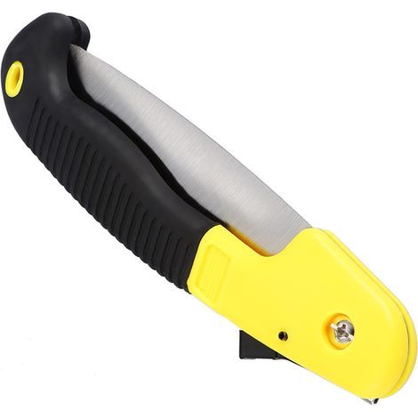 Scie pliante multifonction pour élagage des arbres fruitiers taille jardinage outil jaune