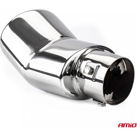 Embout de silencieux d'échappement en acier inoxydable MT 005 chromé amio-01305 (1/4)