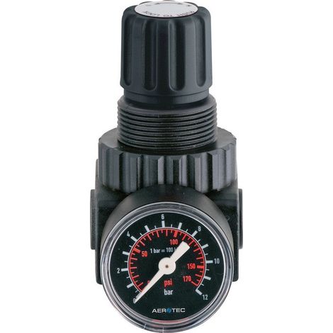 regulador de presión aerotec fx 3100 manómetro ajustable 1/4 pulg (1/2)