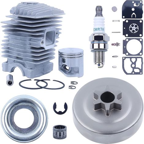 40MM Big Bore Cylinder Piston Kit Sprocket Cover Carburetor Repair Bearing For MS211 MS181 MS171 MS171C MS181C MS211C Chainsaw Spare Parts (1/5)