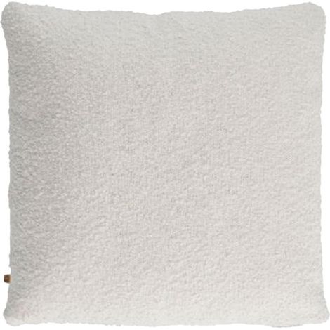 Coussin 40x40cm Tissu Bouclette Crème Déhoussable (1/2)