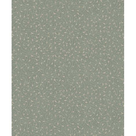 Papier peint végétal abstrait bleu marine nuit (1/2)
