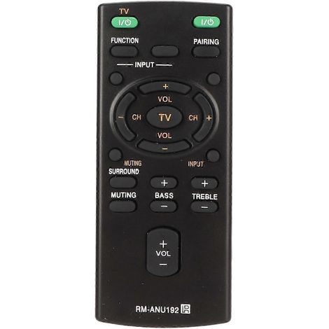 Télécommande de remplacement pour barre de son RM ANU192 compatible avec les modèles SUB RM ANU191, SACT60BT, SS WCT60, SSWCT60, HT CT60BT, HTCT60BT, SA et CT60BT FO. (1/5)