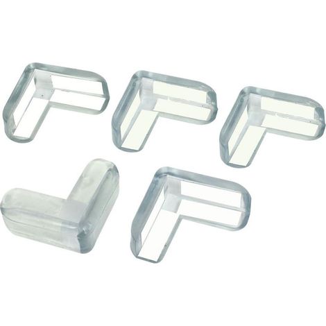 Lot de 5 protections d'angle autocollantes pour tour de lit bébé, transparentes, créatives et fiables. (1/5)
