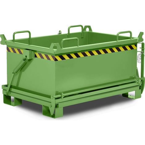 RR Industrietechnik Klappbodenbehälter Typ RBB-50 910x1370x770mm 500dm³ RAL 6011 Resedagrün