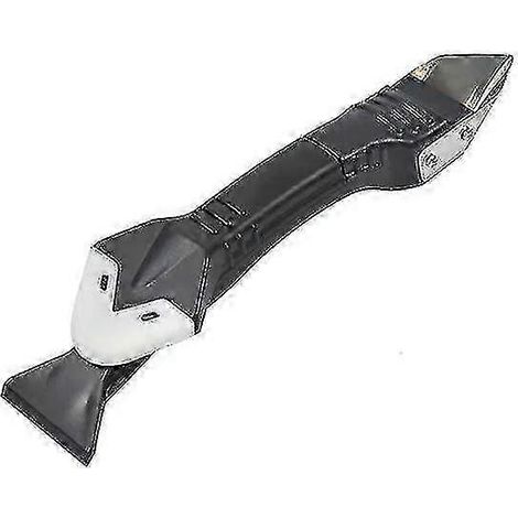 Ensemble d'outils de raclage en silicone AURA, kit de calfeutrage multifonctionnel 3 en 1 pour carrelage de salle de bain et de cuisine (2 pièces, noir) (1/4)