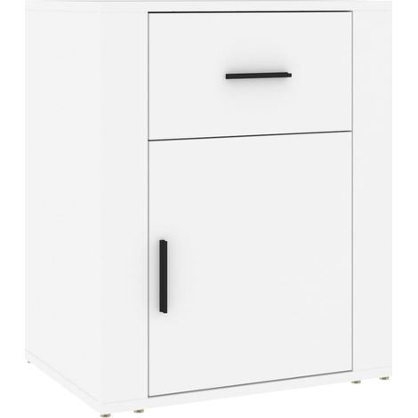 Maison Exclusive - Nachttisch Weiß 50x36x60 cm Holzwerkstoff