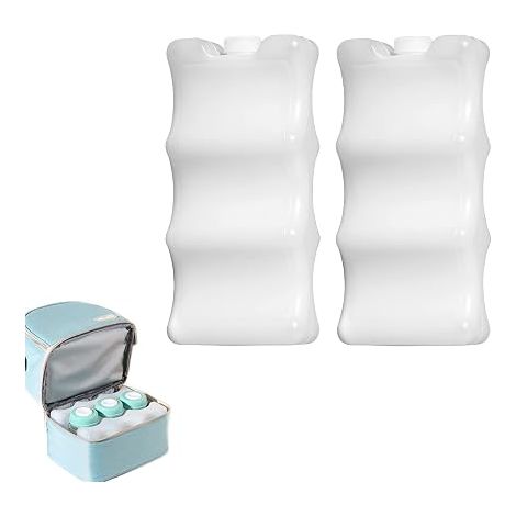 Cooling Blocks for Cooler and Insulated Bag, 600 ml, for Cooler Bag, Cooler Box, Lunch Boxes, Camping, Beach (Blue) (1/5)