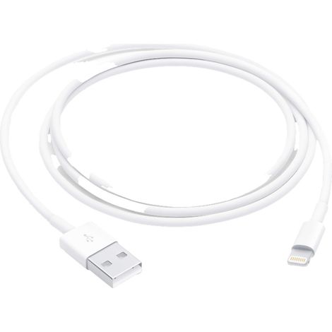 Apple USB-Kabel USB 2.0 USB-A Stecker, Apple Lightning Stecker 1.00 m Weiß MUQW3ZM/A (1/4)