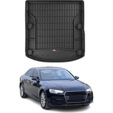 Tapis de Coffre 3D TPE Premium Compatible avec Audi A4 2015-2019 Bac de Protection de Coffre Intérieur antidérapant Revêtement de Coffre Bords Hauts pour Voiture Noir (1/5)