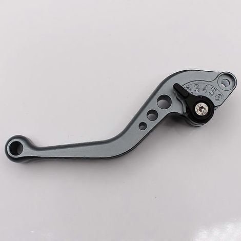 Accessoires de modification pour motos, guidon de frein et d'embrayage, modification du klaxon, poignée en alliage d'aluminium usinée CNC, tige de traction, frein à main, culbuteur (court en titane no (1/5)