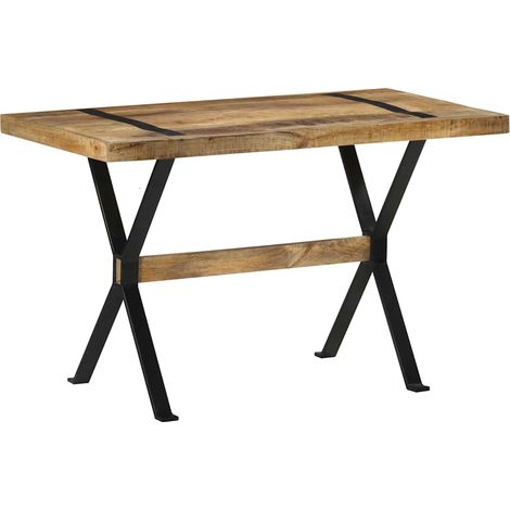 vidaXL Table à manger 120x60x76 cm bois de manguier brut (1/5)