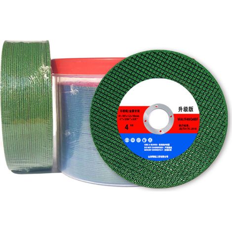 Disques à tronçonner 25 pièces, meules abrasives pour meuleuse d'angle, lames de polissage inox, disques verts Chifeng 107, découpe acier inoxydable, accessoires outillage électrique (1/5)