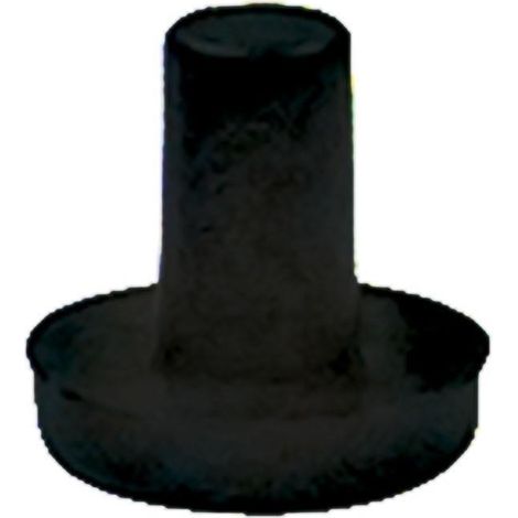 HERRAJES ALK antideslizante zen ø12 negro p/tal.d5 , ZEN Deslizante redondo de embutir. Para taladros Ø5Material: plásticoAcabado: negroCon espiga (1/3)