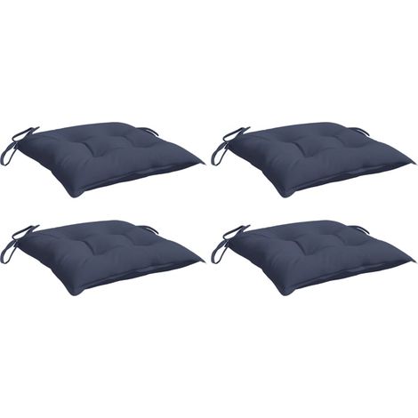 Cojines para silla 4 uds tela Oxford azul marino 50x50x7 cm vidaXL (1/5)
