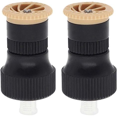 Adjustable Scattering Nozzle Plant Watering Nozzles for Gardening 2Pcs Black