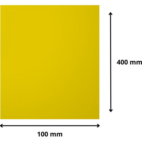 Plaque verre acrylique miroir or 3 mm - 10 x 40 cm (100 x 400 mm) - Verre synthétique - Bord droits - Plexiglass (1/5)