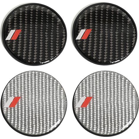 Auto-Tuningzubehör, Getränkehalter aus Kohlefaser, Antirutschmatten, Schutzmatten, Getränkematten aus Epoxidharz - TR mit Etikett (Paar-Set) (1/4)