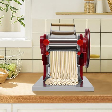 Nudelmaschine Elektrische,3mm Pastamaschine,Nudel Teig Pasta Maschine,Pasta Maker,Nudel Maschine Gewerbliche Nudelmaschine Manuell,Pastamaker für Spaghetti, Lasagne (1/5)