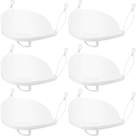 Masque Anti-Buée Pour Chef 20 Pièces Masques Plastique Transparent Couvre Nez Et Bouche Fourniture De Restaurant Cuisine Service Alimentaire (1/5)
