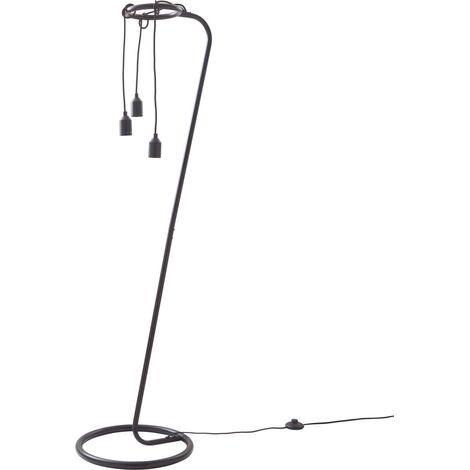 Lindby Lámpara de pie 'Elira' en Negro Metal