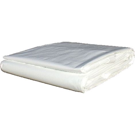 Toldo polietileno 90 gr 4x5 mt Blanco Abratools