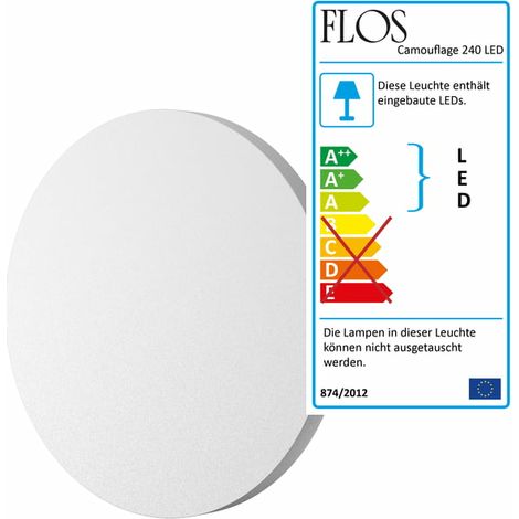 [GEBRAUCHT] B-Ware Flos Camouflage 140 Led Wandleuchte Lampe Leuchte Wandlampe Weiß