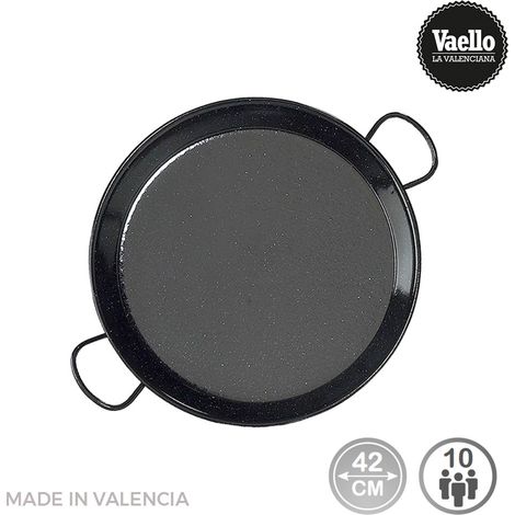 Traditionelle Paella-Pfanne aus emailliertem Stahl ø42cm (10 Personen). vaello