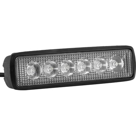 Lampe de travail 6LED 4000lm DC12V, haute luminosité 6500K-7500K, étanche IP67, antichoc, projecteur extérieur (1/5)
