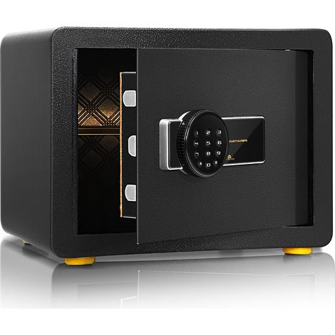 COSTWAY Safe Tresor mit digitaler Tastatur, inkl. 2 Notfallschlüssel, mit abnehmbares Regal & sensibles Alarmsystem, zum Schutz von Geld, Schmuck, Waffen und Dokumenten (1/5)