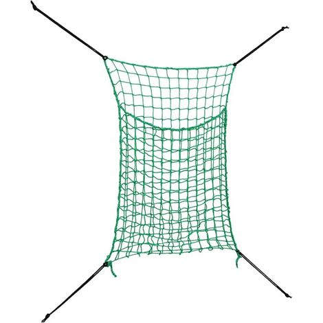 Filets à foin, 2 pièces, rectangulaires, 0,9 x 1 m, PP (1/5)