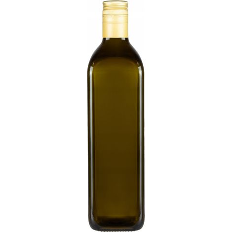 MARASCA SQUARE OLIVE Flasche 750 ml für Olivenöltinkturen Glasflasche (1/5)