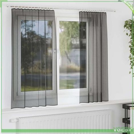 Voilage - FAFEISY - 4102166 - Noir - Passe-tringles - Lot 2 pcs (1/5)