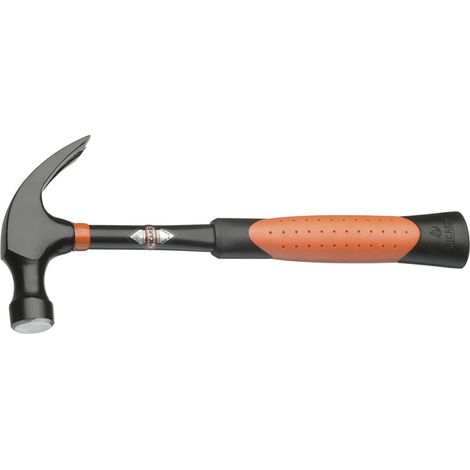 Marteau arrache-clou, no. 891, 16 mm Marteau de charpentier Acier anticorrosion Manche renforcé anti-rupture Hammer en acier forgé avec poignée en cuir