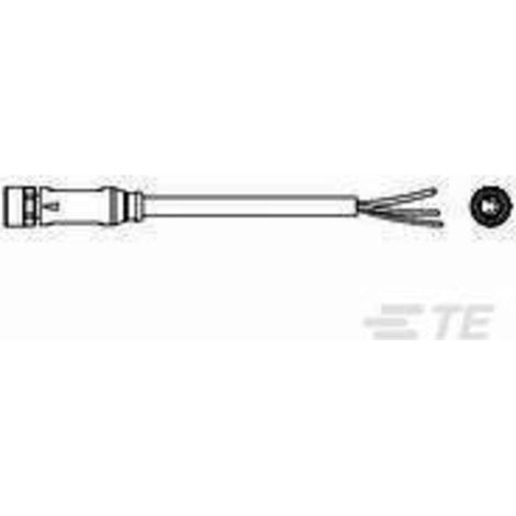 TE Connectivity 2273003-1 Connettore confezionato per sensore o attuatore M8 Presa dritta 1.50 m Numero di poli: 4 1 pz (1/2)