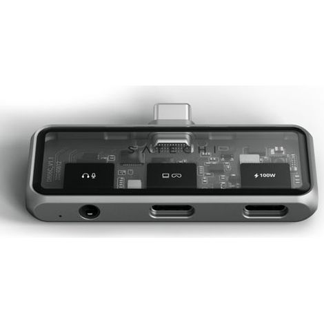 Satechi USB-C PD Mobile XR Hub & 3.5mm Audio space grey (1/5)