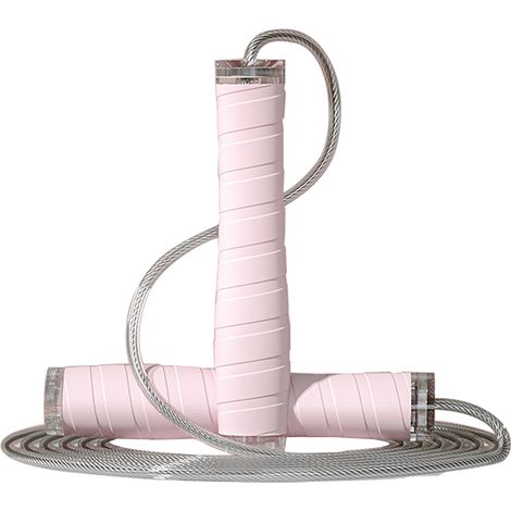 Corde à Sauter Sans Cordon - Poignées en Silicone - Roulement à Billes 360° - Réglable en Longueur - Pour Adultes et Enfants - 1 Pièce (1/5)