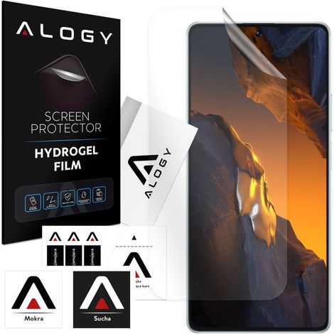 Pellicola protettiva in idrogel per lo schermo del telefono Xiaomi Poco F5/F5 Pro, pellicola protettiva in idrogel Alogy (1/4)