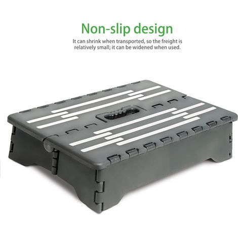 Tabouret pliant portable en plastique PP antidérapant, échelle auxiliaire pour femmes enceintes et personnes âgées (1/5)