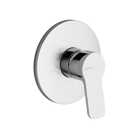 Einhand-Wand-Brausebatterie, komplett mit Einbauteil - Elevation