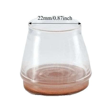 Protectores para patas de sillas, diseño antideslizante, protección contra arañazos en el suelo, M (1/2)