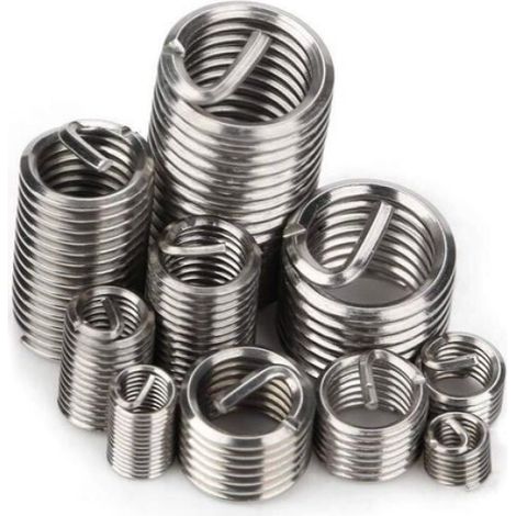 Inserts Filetage - M3 M4 M5 M6 M8 - Réparation Filets Hélicoïdaux en Acier Inoxydable - Kit Complet 150 Pièces (1/4)