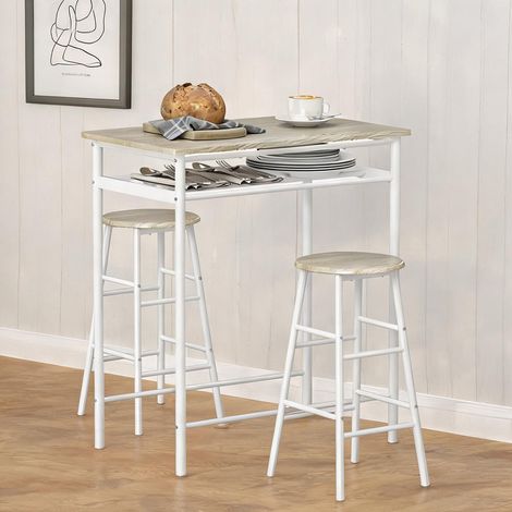 Mobilier de bar madeira e Branco en métal e MDF 80 x 50 x 90 cm (1/5)