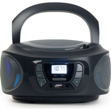 Fonestar boom-one-g gris/radio cd/4w/usb/mp3/lecteur radio fm