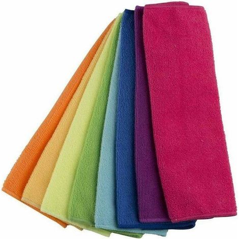 TrAdE Shop Traesio - 24 Panni Microfibra 30 X 30 Cm Panno Pulizia Multiuso Lavaggio Auto Asciugamano - (1/4)
