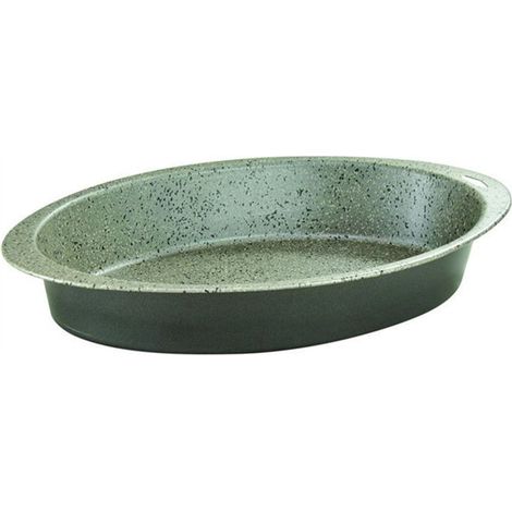 Feuille De Cuisson Ovale Pour Four 35 X 23 X H6 Cm En Aluminium Anti-rayures 037081m (1/2)