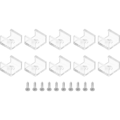 50 x Transparent LED Strip Clips for 10 mm (1/5)