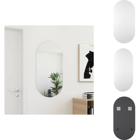 Miroir 100x50 cm Verre - Miroir Mural - Miroir Moderne - Décoration Murale - Miroir Salle De Bain - Miroir Chambre (1/5)