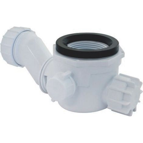Rolf – Siphon de lavabo extra-plat Ø32 mm – Sortie horizontale – Anti-odeur avec garde d’eau – Système Easy Clean pour nettoyage facile (1/5)