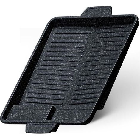 Plaque de gril/plancha rehausse pour réchaud à gaz, poêle grill antiadhésive, accessoire BBQ camping, réchaud camping (1/5)